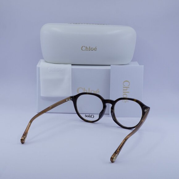 Chloe CH0012OA 004 Round Eyeglasses 50mm - Havana/Brown - Picture 11 of 11